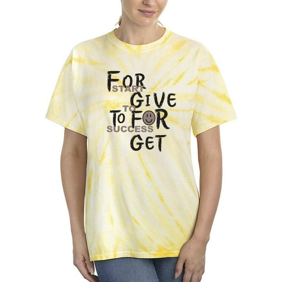 Forgive To Forget Quote Tie Dye Cyclone Women -Image by Shutterstock, Female Medium