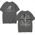 thumbnail image 1 of "Forgiven" Christian T-Shirt with Cross Nails and Isaiah 53:5, Bible Verse Faith Graphic Tee., 1 of 7