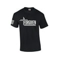 thumbnail image 1 of Forgiven Cross Jesus Mens Christian Short Sleeve T-Shirt Graphic Tee-Black-6xl, 1 of 4