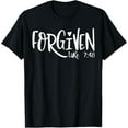 thumbnail image 1 of Forgiven Faith Based Top Plus Size 2x Christian Bible Verse Funny Creative Graphic T-Shirt, 1 of 3