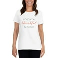 thumbnail image 1 of Forgiven Thankful Blessed Women's short sleeve t-shirt ( Primary color:Navy; Size:L;), 1 of 1