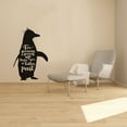 thumbnail image 1 of Forgiveness Is Giving Up Hope For A Better Past Quote Crested Penguin Silhouette Design Vinyl Wall Sticker Art Decal Boys Girls Kids Room Design Bedroom Nursery Kinder Home Decoration Size(30x22 inch), 1 of 3