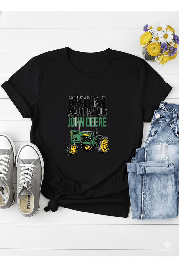 Forgot About My John Deere Country Farming Tractor Humor 90s Retro Graphic Unisex T-Shirt.PNG V51087 up to size 5XL