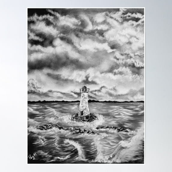 Forgotten Light Poster Wall Art, Modern Wall Decor, 12x18 UNFRAMED