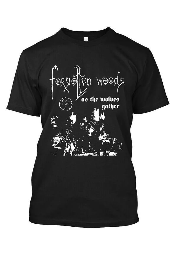 Forgotten Woods As the Wolves Gather Norway Black Music Logo T-Shirt S-5XL