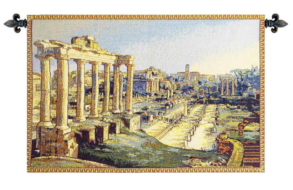 Fori Romani Italian Jacquard Wall Tapestry with Lining