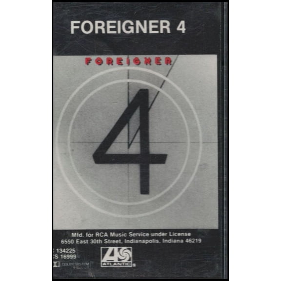 Forigner 4 (Music - Cassette)