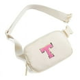 thumbnail image 1 of Forjoe Belt Bag with Initial Letter Patch Fanny Pack Sling Crossbody Bags Cute Gifts for Girls Mini Cross Body Travel Purse, 1 of 7