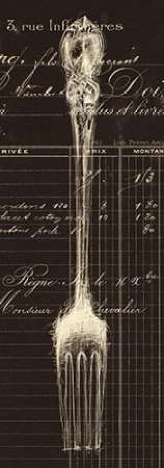 Fork Document Canvas Art - Z Studio (10 x 20)