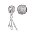 thumbnail image 1 of Fork Knife and Spoon 26.2 Marathon Run She Believed She Could Charm Beads (Set of 2), 1 of 1