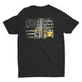 thumbnail image 1 of Fork Lift Operator Camo American Flag T-Shirt, 1 of 4