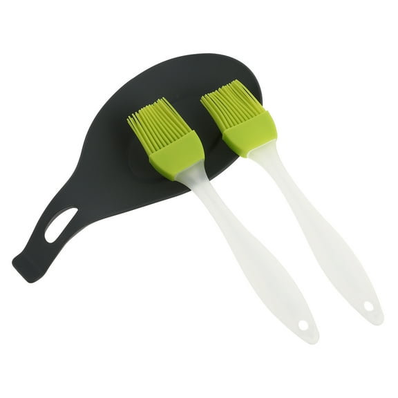 Cooking Brush Fork Mat Bbq Brush Heat Resistant Spoon Holder Bbq Accessories Tools Spoon Rack Gifts Basting Brush