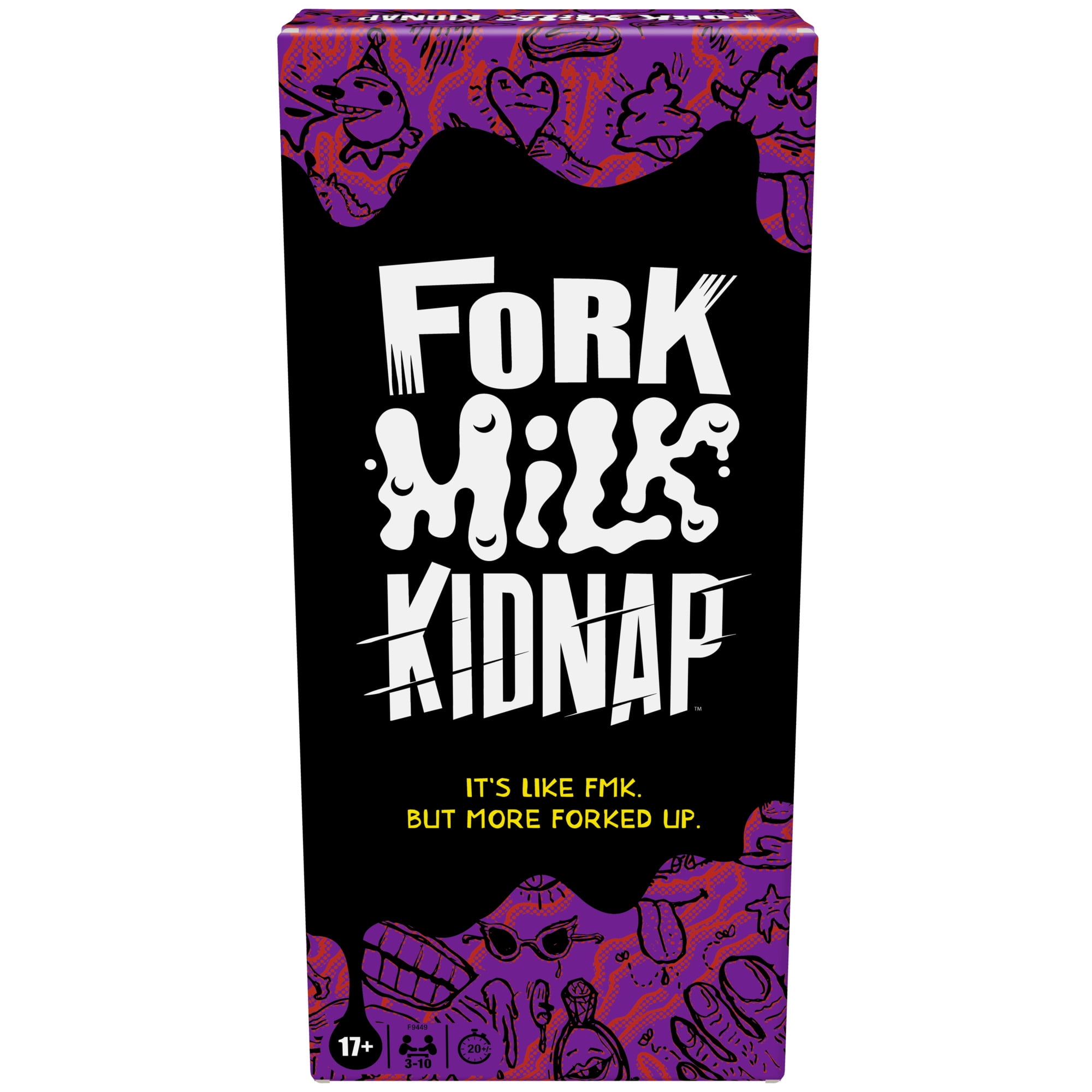Fork Milk Kidnap Party Game, Adults Only, Hilarious NSFW Adult Card Games, 3-10 Players, Ages 17+