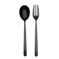 thumbnail image 1 of Fork & Spoon Linea Oro Nero Serving Set, 1 of 1