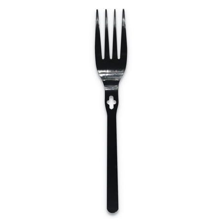 Fork WeGo Polystyrene Fork, Black, 1000/Carton