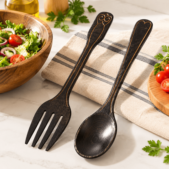 Fork and Spoon Wall Decor Rustic Kitchen Decor