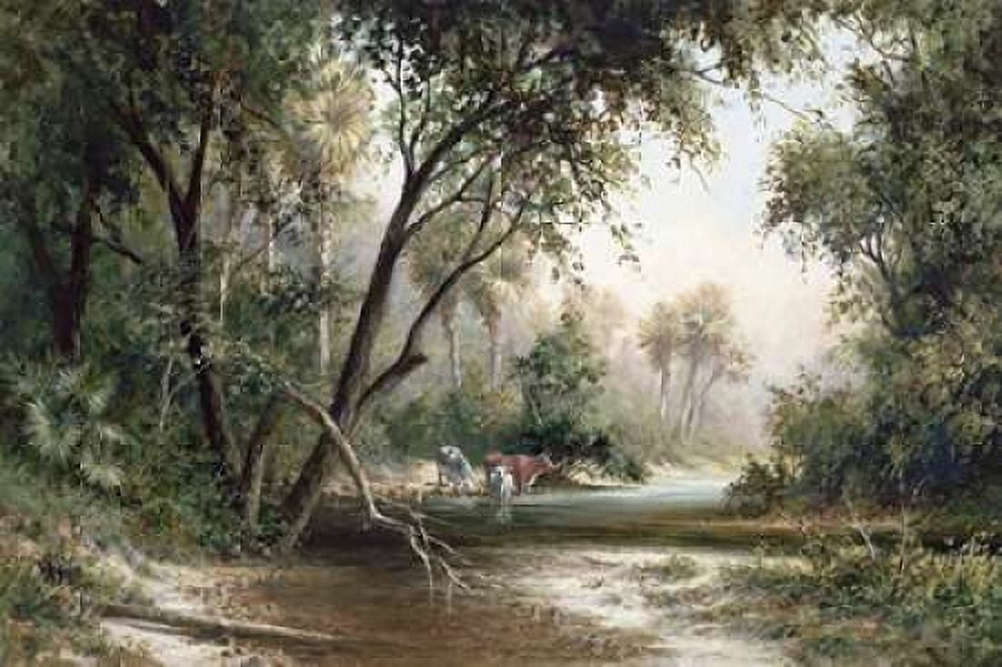 Forked Creek Canvas Art - Art Fronckowiak (12 x 18)