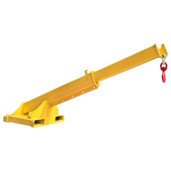 Forklift Adjustable Mobile Crane Truss Jib Boom Bidirectional Lifting Hoist Truss Jib Boom Hook 4T