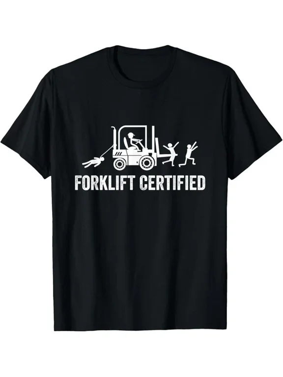 Forklift Certified Operator Gift Graphic Design For Everyday Style T-Shirt, Size S-5XL