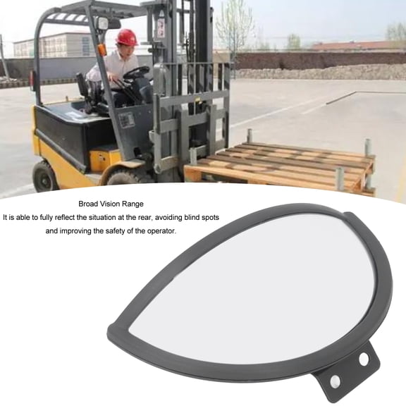 Forklift Convex Security Mirror, Half Dome Design For Reduced Blind Spots  Enhanced Visibility