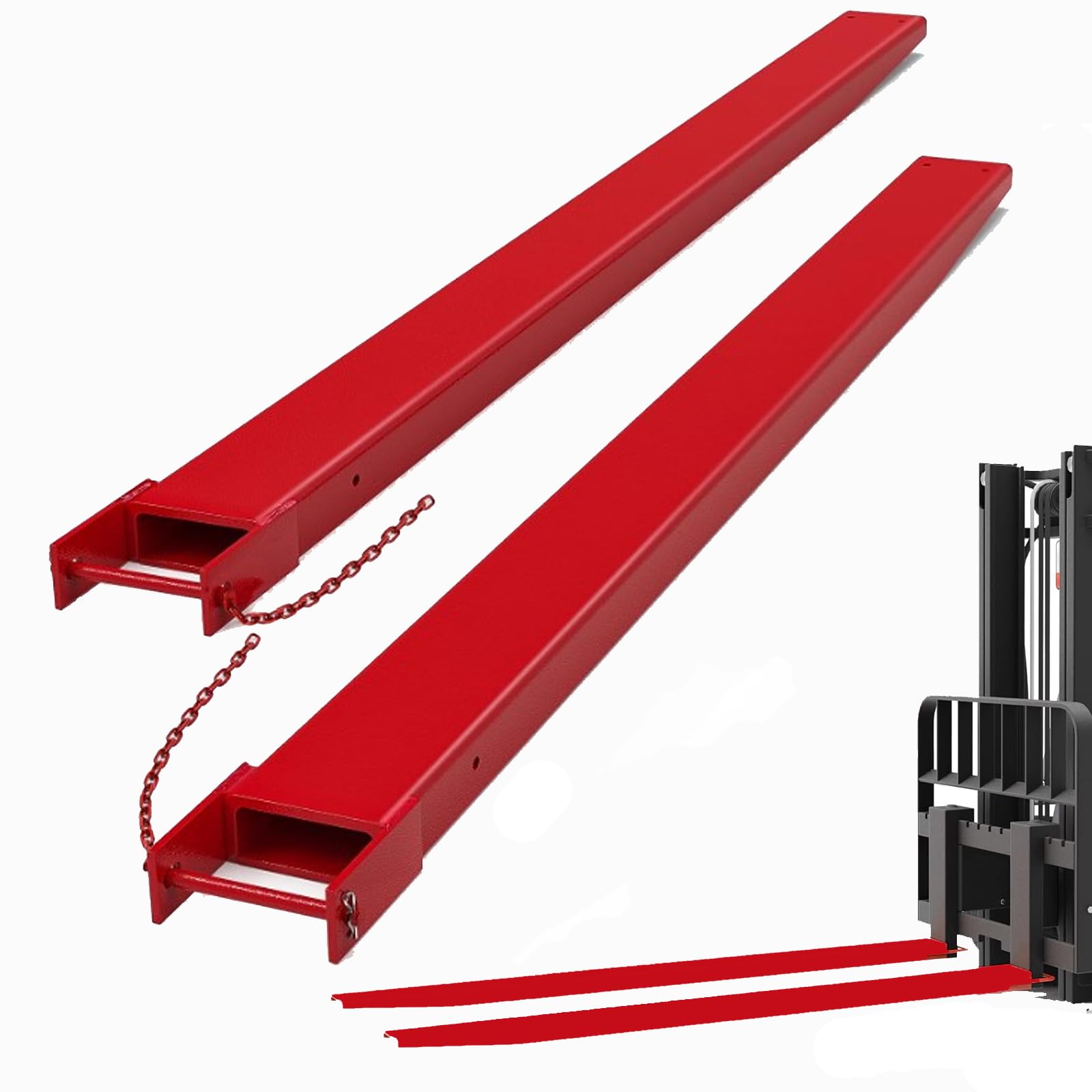 Forklift Extensions With Pins 72 84 96Inch Fork Extensions 5 Inch 