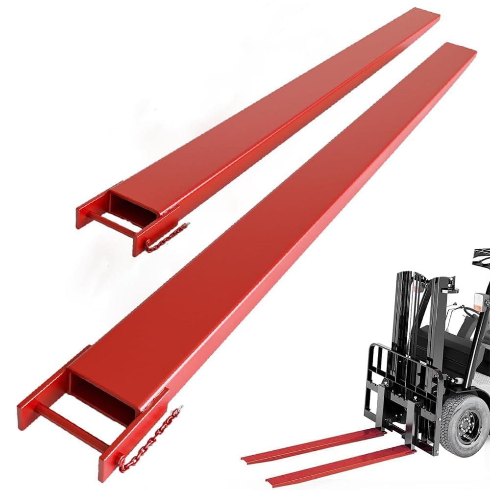 Forklift Extensions with Pins, Fork Extensions 4.5 Inch Width, 1 Pair