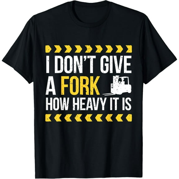 Forklift Operator - Forklift Driver T-ShirtMen's and women's gift, black and white T-shirt, size: Extra large S-4XL