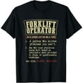 thumbnail image 1 of Forklift Operator Funny Dictionary Definition T-Shirt T-Shirt, 1 of 4