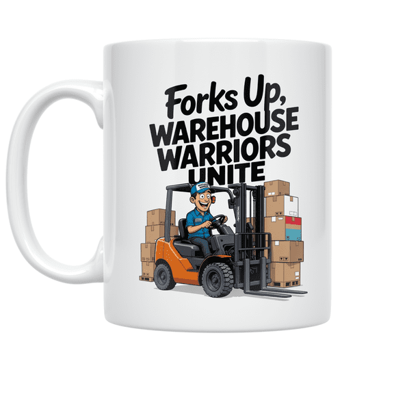 Forklift Operator Humor Design - Warehouse Workers - 11 oz Ceramic Coffee Mug