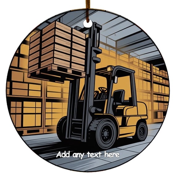 Forklift Operator Ornament Personalized Ornament, Holiday Gifts for Forklift Operator, Colleagues, Parents or Friends, Christmas 2025