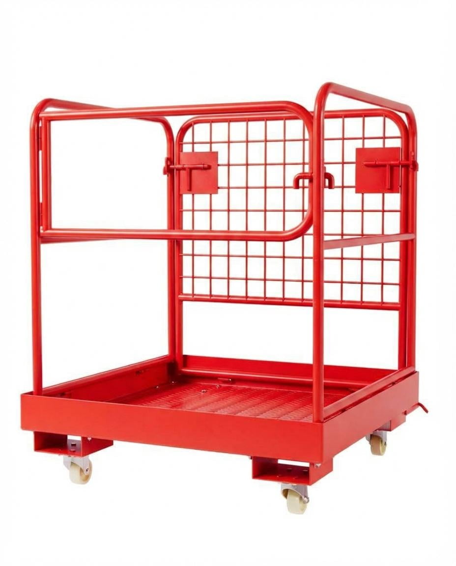 Forklift Safety Cage, 36x36 Inch Heavy-Duty Forklift Man Basket with ...