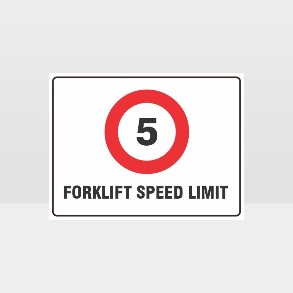 Forklift Speed Limit 5KPH Sign - Traffic Metal Tin Sign 12x8 Inch ...