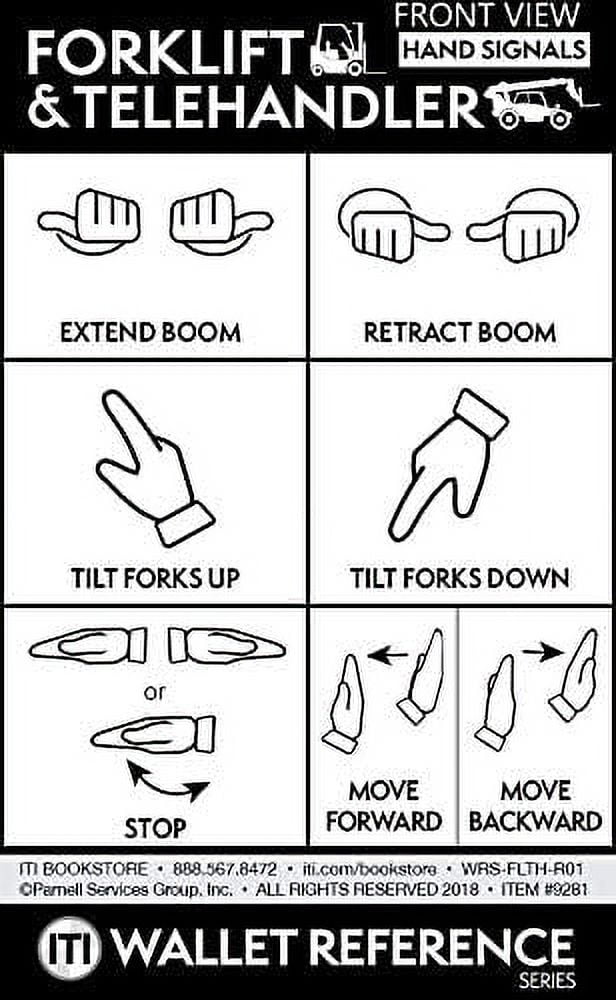 Forklift & Telehandler Hand Signal Cards (Set Of 25)