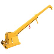 Forklift Telescopic Boom with Adjustable Tilt Angle Mobile Crane Lifting Hoist 3T 12.8Ft