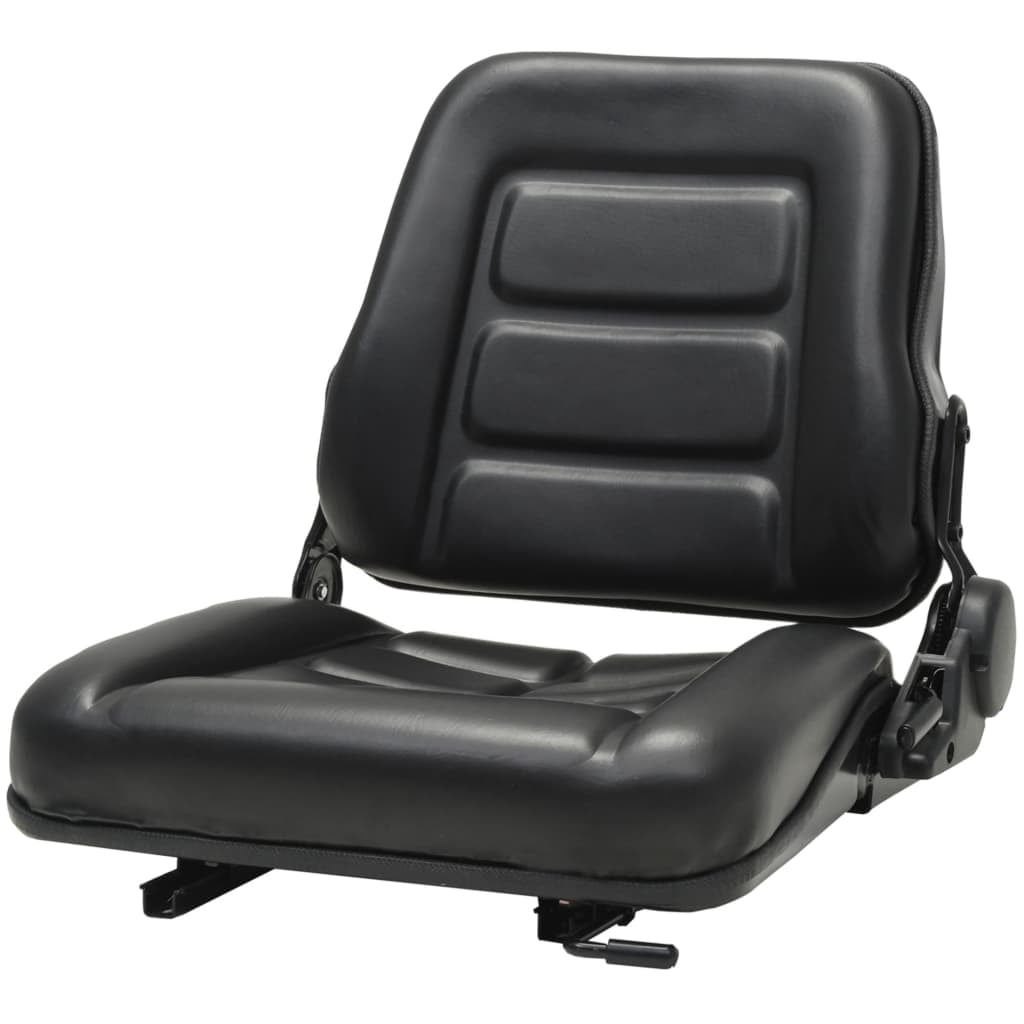 Forklift and Tractor Seat Adjustable Backrest Black