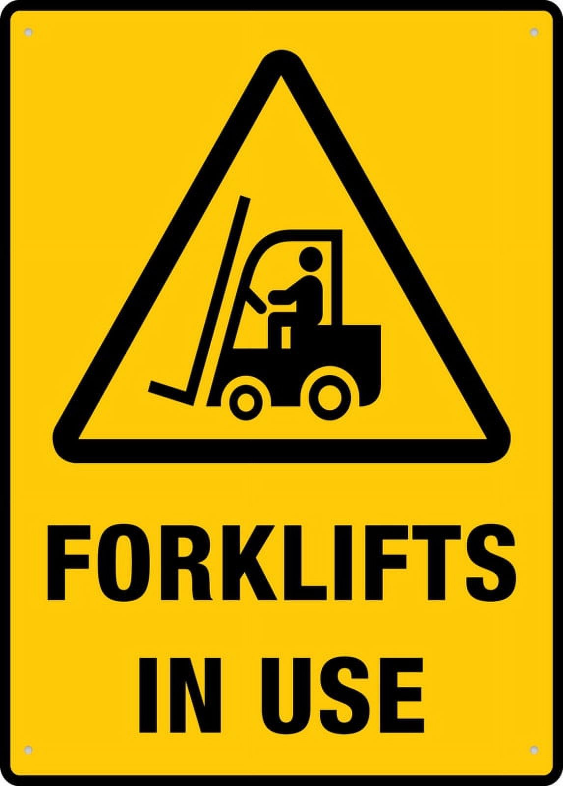 Forklifts In Use Outdoor Signs Aluminum 12X8 Inch Uv Ink Printed For ...