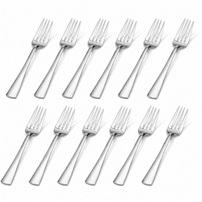 Forks 12 Piece Dinner Forks Set, 18/10 Stainless Steel, 8.18 Inch | Food Grade Metal Forks, Mirror Polished, Dishwasher Safe, Rust Resistant, for Home Kitchen, Weddings, Parties & Restaurants