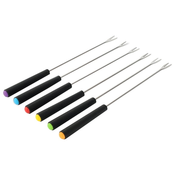 Forks Fondue Fork Skewers Cheese Stainless Sticks Steel Appetizer Chocolate Tasting Fountain Cocktail Roasting