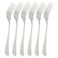 thumbnail image 1 of Forks Wood Dinner Fork Tableware Dinnerware Long Handle Kitchen Cooking Utensil Tools 6 Pcs 7", 1 of 7