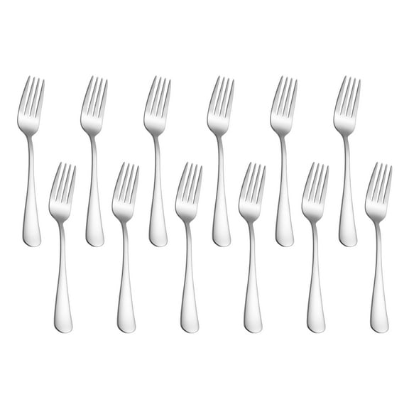 Forks and Spoons Silverware Set, Stainless Steel Flatware Cutlery Set for Home, Kitchen and Restaurant(8/12/24 Pcs; Silver/Gold)