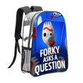 thumbnail image 1 of Forky Asks a Question Pattern Transparent Backpack Lightweight And fashionable Showcasing Personality And Leading The Trend, 1 of 6