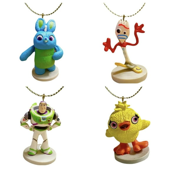 Forky Fork Ducky Bunny Buzz Lightyear 4 Ornament Figure Charm Pvc 3