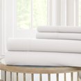 thumbnail image 1 of Forli 4 Piece Microfiber Twin Sheet Set with Nano Technology The Urban Port, White - Saltoro Sherpi, 1 of 2