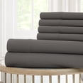 thumbnail image 1 of Forli 6 Piece Microfiber Full Sheet Set with Nano Technology The Urban Port,Dark Gray, 1 of 2