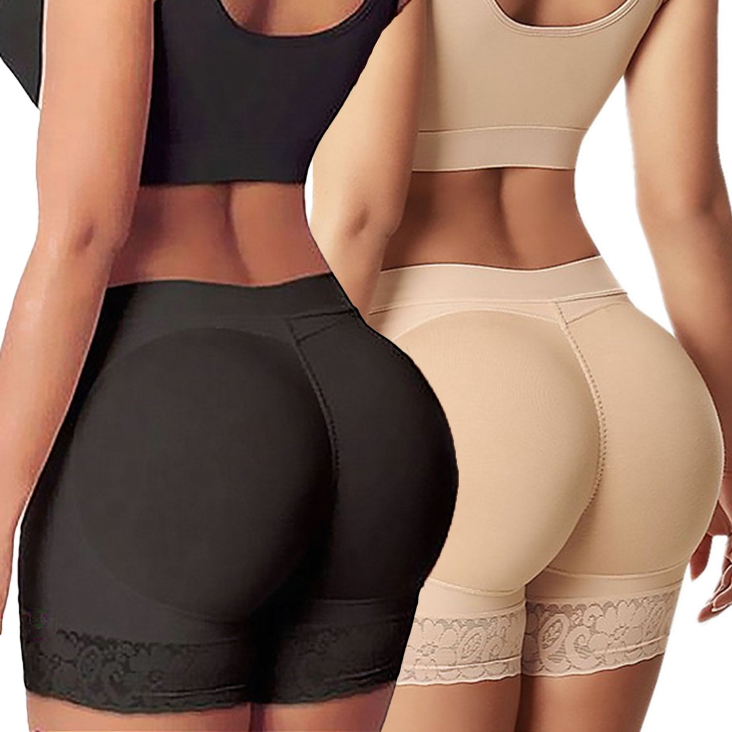 Forloe 2 Pack Butt Lifter Padds Panties Bigger Butt Body Shaper Fake Butt Enhancer Underwear Walmart