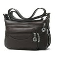 thumbnail image 1 of Forloe Women Crossbody Bag Leather Handbag Pocketbook Lightweight Shoulder Purse,Brown, 1 of 7