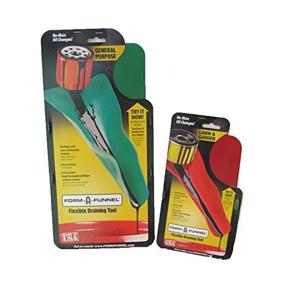 Form-A-Funnel Flexible Draining Tool (2 Piece Kit)