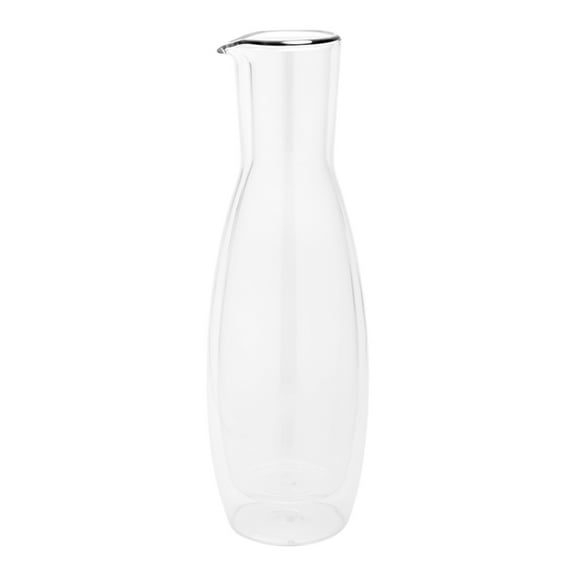 Restaurantware-Forma Professional 30 Ounce Glass Carafe, 1 Double Wall Glass Water Carafe - Built-In Spout, Does Not Chip, Clear Drink Pitcher, Reusable, For All Types Of Drinks