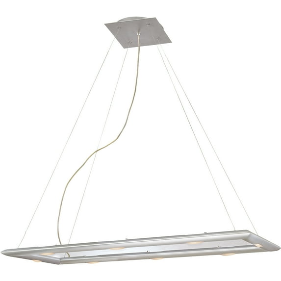 Kenroy Home 90846SIL Forma 3 Light Flush Mount,
