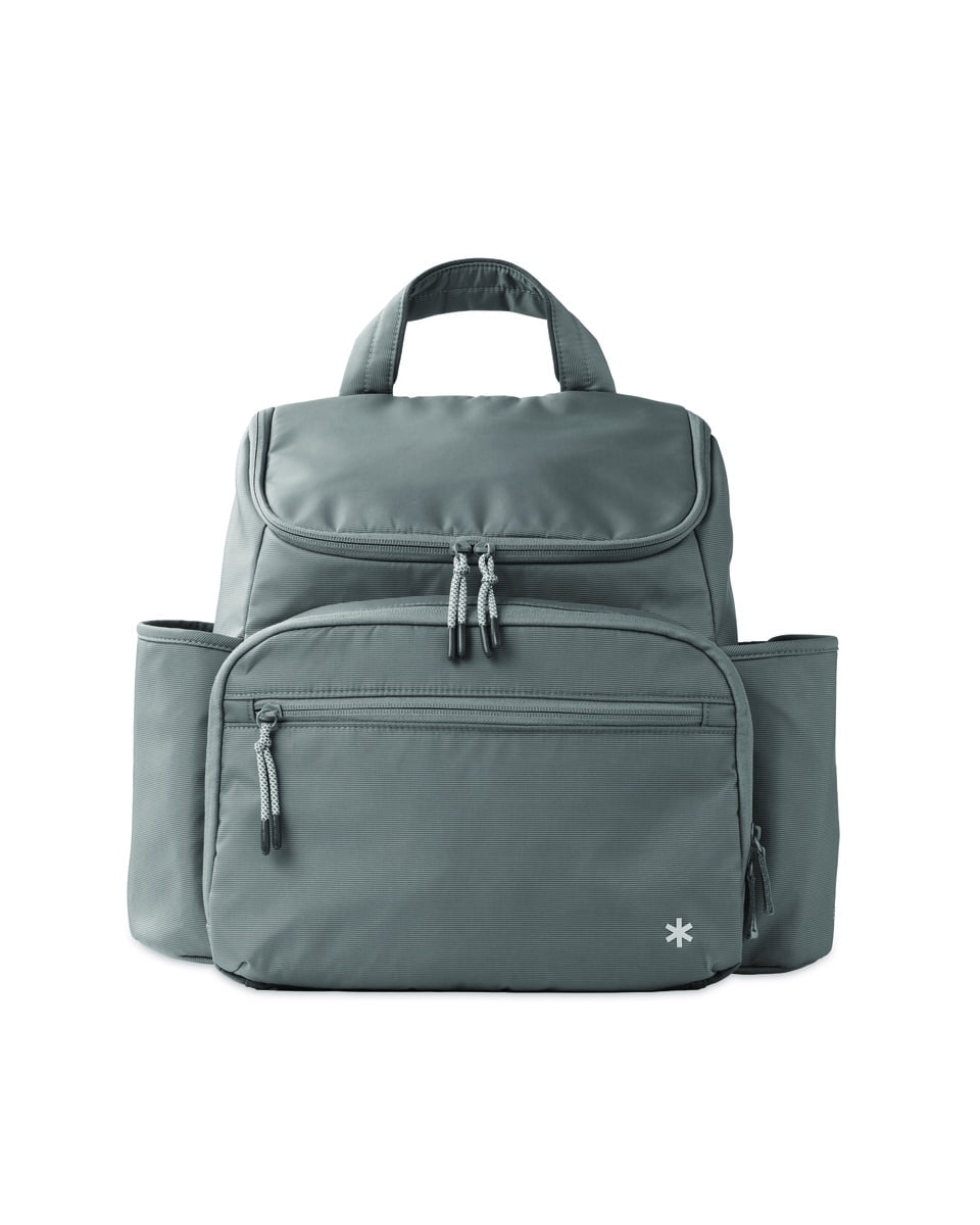 Skip Hop Forma Next Diaper Backpack, Grey, Water-Repellent, Multi
